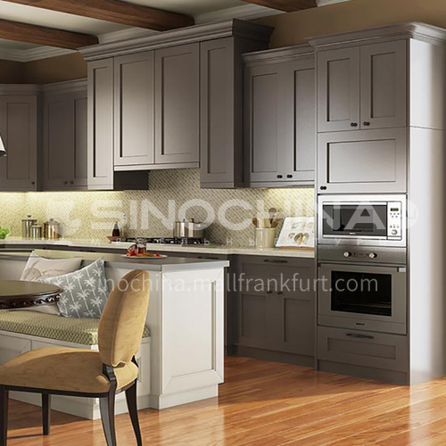 European style classical kitchen PVC with HDF- GK-346